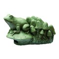 Living Accents Ace 7.75 in. H X 8.5 in. W X 12.75 in. L Gray Resin Frog Downspout DE2349
